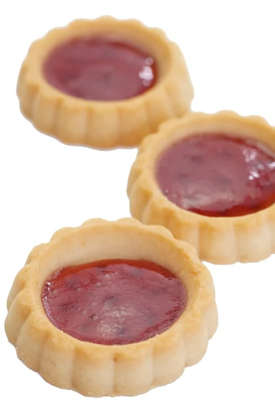 Confiture en tartes douces et délicieuses — Photo