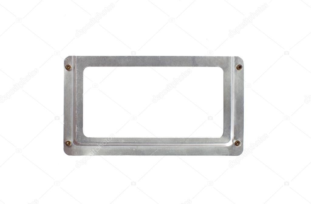 Blank sliver metal name plate