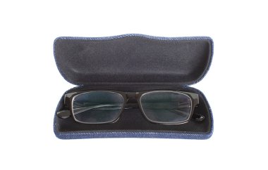 Siyah moda gözlük camı