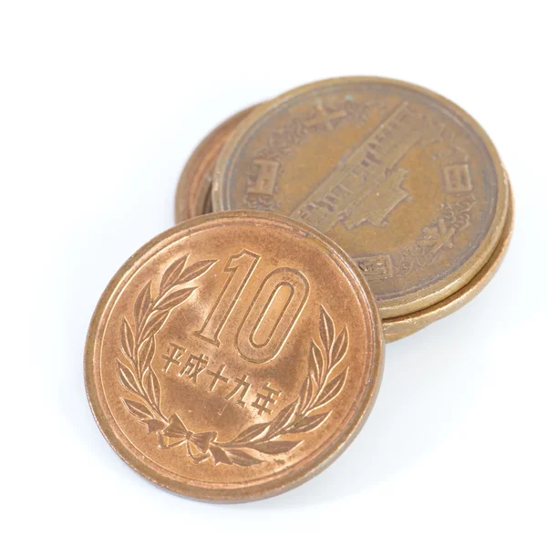 Jen japoński monet — Zdjęcie stockowe