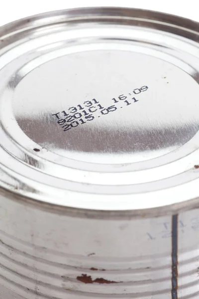 銀のブリキ缶 — ストック写真