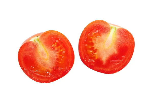 Tomates cereja de fatia fresca — Fotografia de Stock