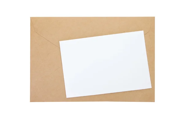 Envelope de papel marrom — Fotografia de Stock