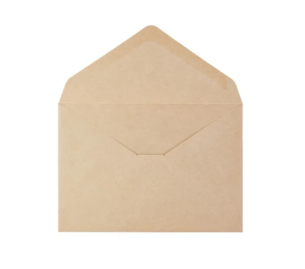 Open brown paper envelope — Stock Photo, Image