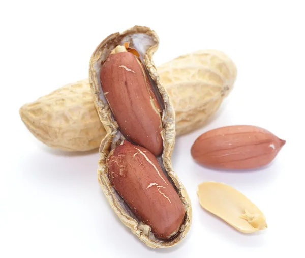 Крупный план Сырой сушеный арахис — стоковое фото