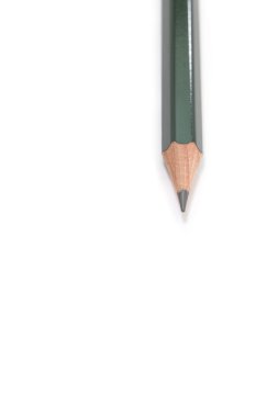 Boş beyaz kağıt kayda keskin kalem