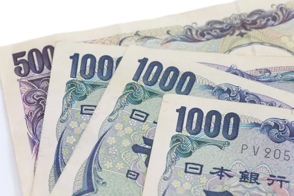 Банкнота в японской валюте — стоковое фото