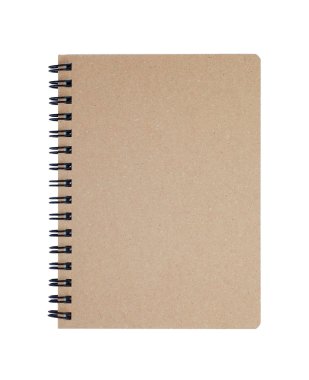Üstünde beyaz kahverengi defter