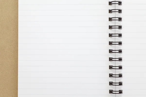 Open blank notebook — Stock Photo, Image