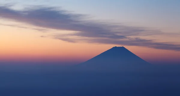 Berg fuji in de winter — Stockfoto