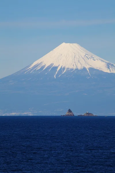 Berg fuji på vintern — Stockfoto