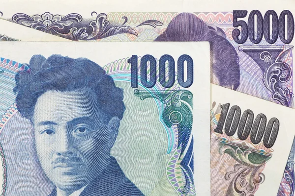 Japanska yen sedlar — Stockfoto