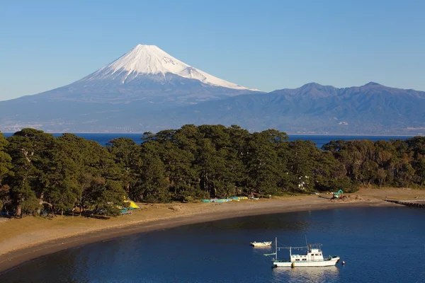 Dağ Fuji ve Achi göl kış sezonu — Stok fotoğraf