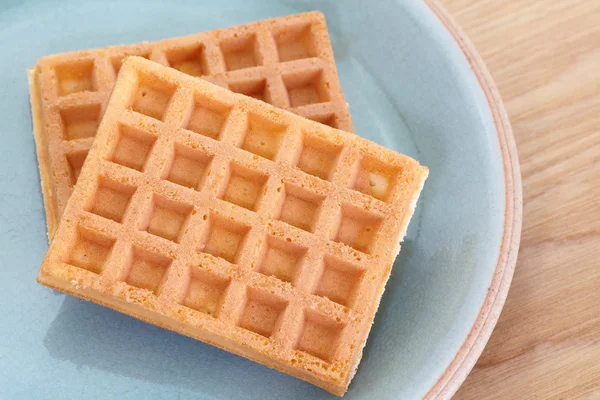 맛 있는 달콤한 와플 — 스톡 사진