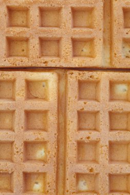 Lezzetli tatlı waffle