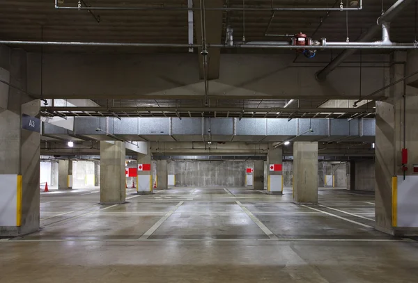 Parking garage underground interior — Stock Photo, Image