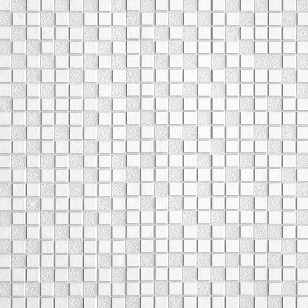 Carreaux de mosaïque blanche Fond — Photo