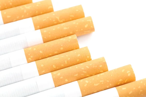 Row of Cigarettes Close - up — Stock Photo, Image