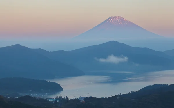 Fuji di montagna e lago — Foto Stock