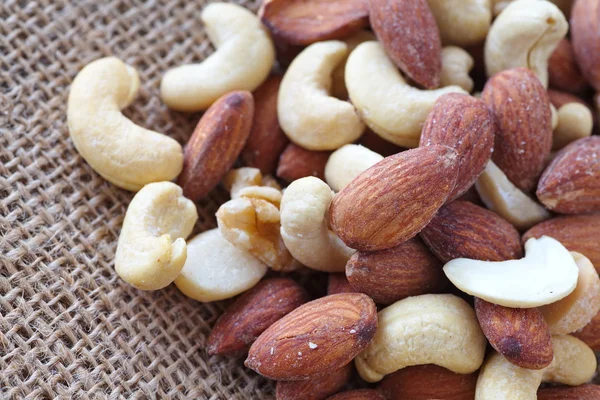 Mix of nuts  background — Stock Photo, Image