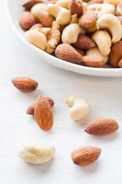 Mix of nuts close-up — Stock Photo, Image