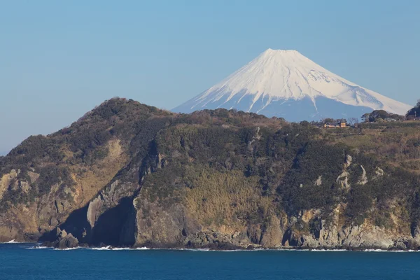 Dağ Fuji ve deniz — Stok fotoğraf