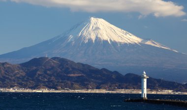 Fuji dağı ve göl