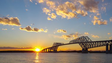 Tokyo Körfezi ve Tokyo gate Köprüsü