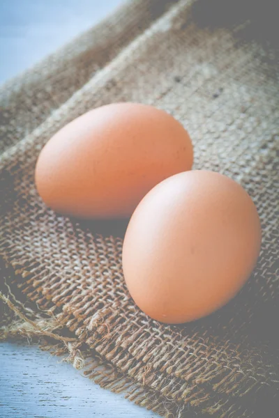 Chicken brown eggs — Stock Photo, Image