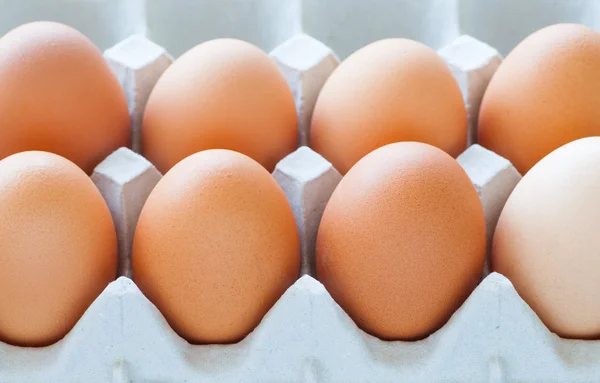 Chicken brown eggs — Stock Photo, Image