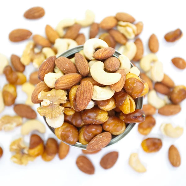 Mix of nuts close-up — Stock Photo, Image
