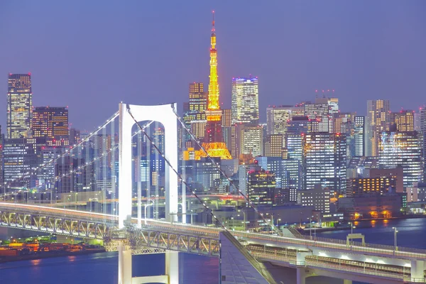 Hermoso paisaje urbano a tokyo — Foto de Stock