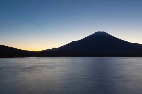 Zachód słońca w góry Fuji — Zdjęcie stockowe