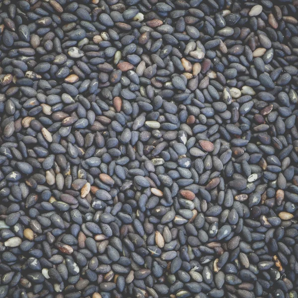 Black dry sesame seeds — Stock Photo, Image