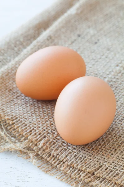 Chicken brown eggs — Stock Photo, Image