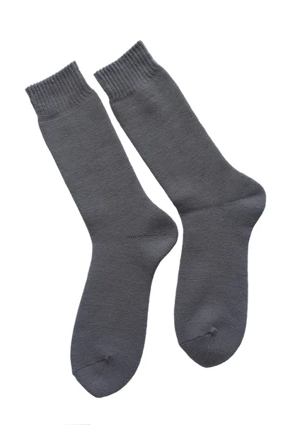 Winter black sock — Stock Photo, Image
