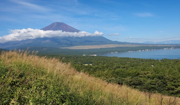 Berget fuji och sjön yamanakako — Stockfoto