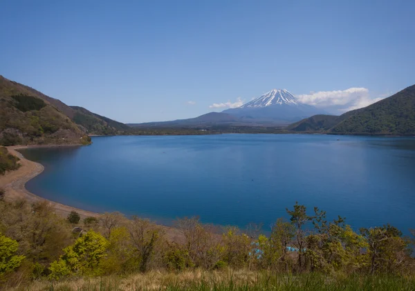 Mountain fuji and Lake Motosu — Stock Photo, Image