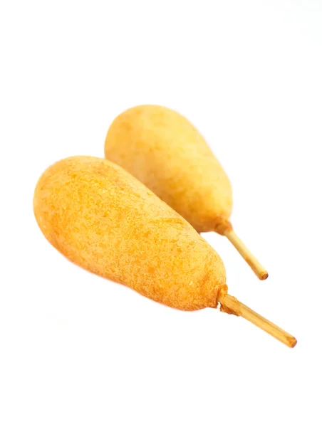 Duo of corn dog — Stock Photo, Image