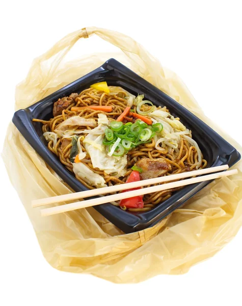 Appetizing fried noodles — Stock Photo, Image