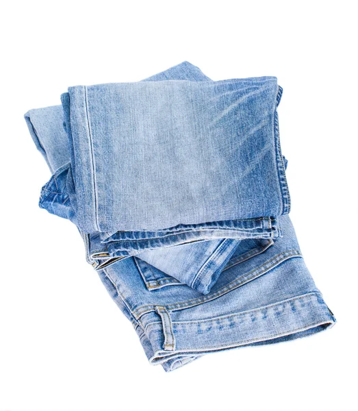 Blauwe denim jeans — Stockfoto