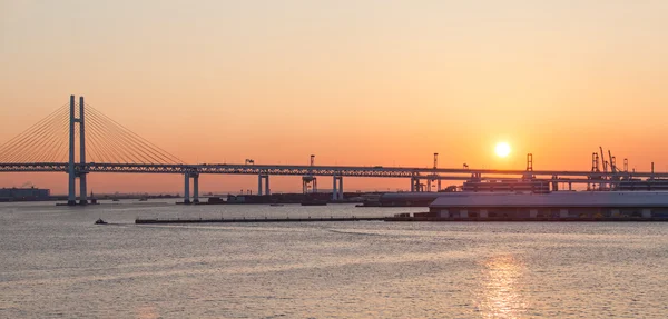 Мост Бей над восходом солнца — стоковое фото