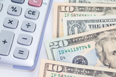 arka plan olarak Doları banknot
