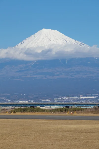 Berg Fuji mit Schnee — Stockfoto