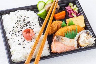 Traditional bento japanese cuisine
