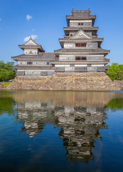 Uitzicht op kasteel Matsumoto — Stockfoto