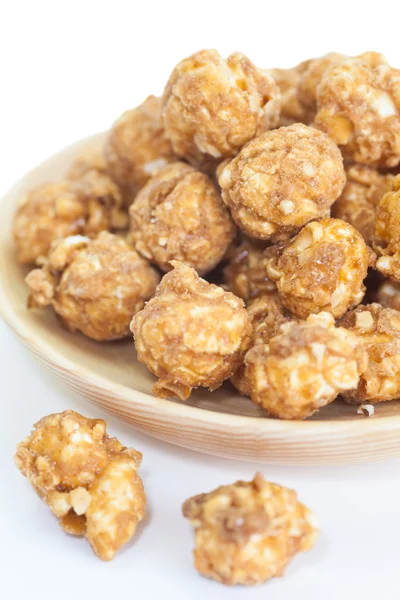 Almonds in caramel popcorn
