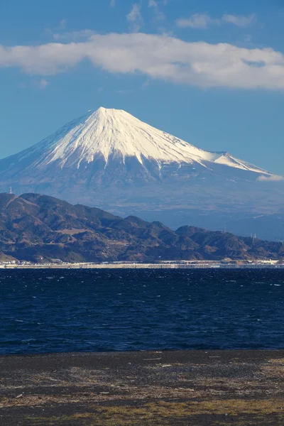 Berget Fuji och havet — Stockfoto