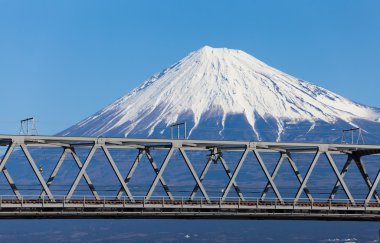Dağ Fuji ve demiryolu