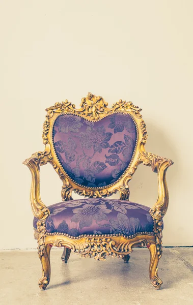 antique purple chair